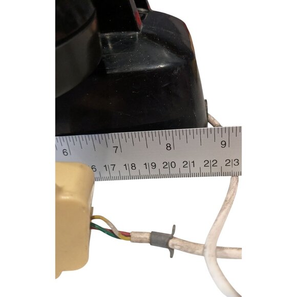 Vintage Black Rotary Dial Telephone C/D 500 3/55 with Cord - Picture 13 of 15